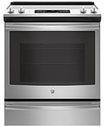 GE Electric Range - Available in Black, White and Stainless Steel